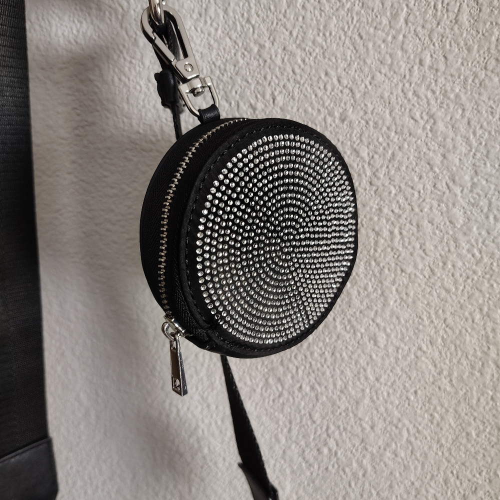 Aldo Black and Silver Crossbody Bag - Picture 9 of 11